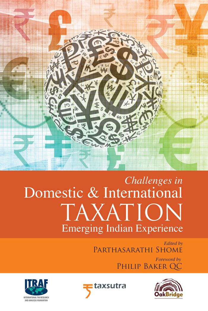 Challenges in Domestic & International Taxation — book cover, by Parthasarathi Shome