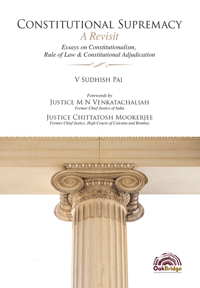 Constitutional Supremacy: A Revisit — book cover, by V Sudhish Pai