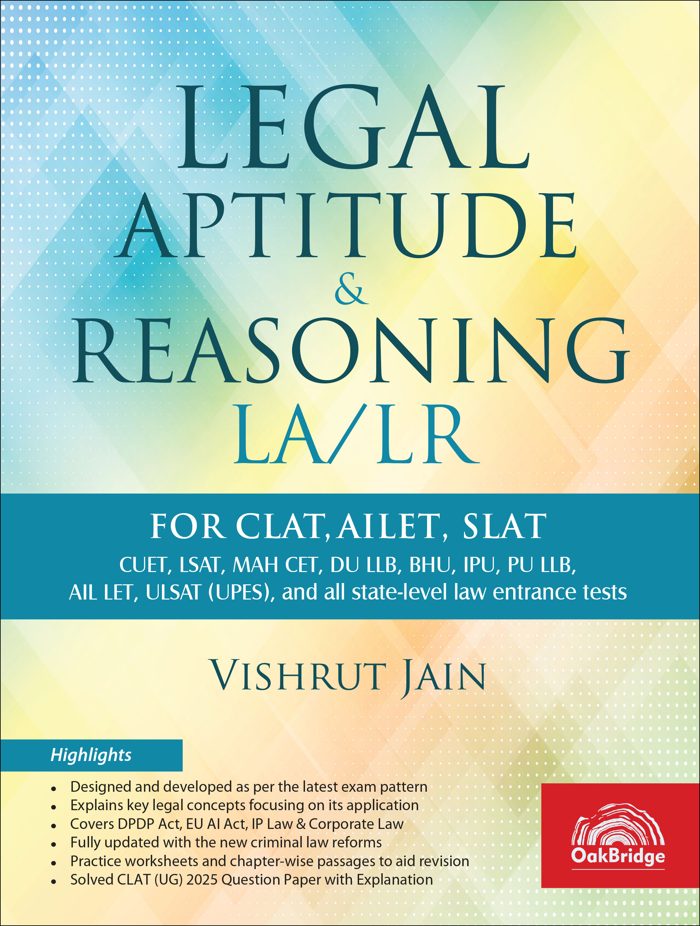 Legal Aptitude & Reasoning LA/LR — book cover, by Vishrut Jain
