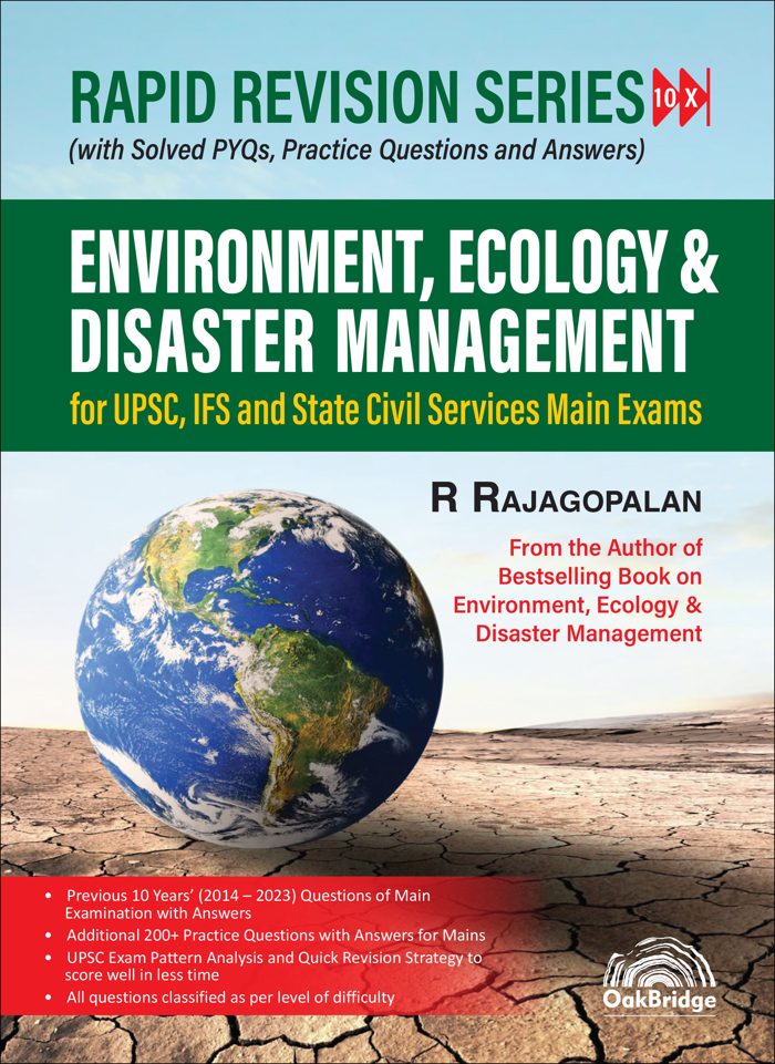 Rapid Revision Series: Environment, Ecology & Disaster Management — book cover, by R Rajagopalan