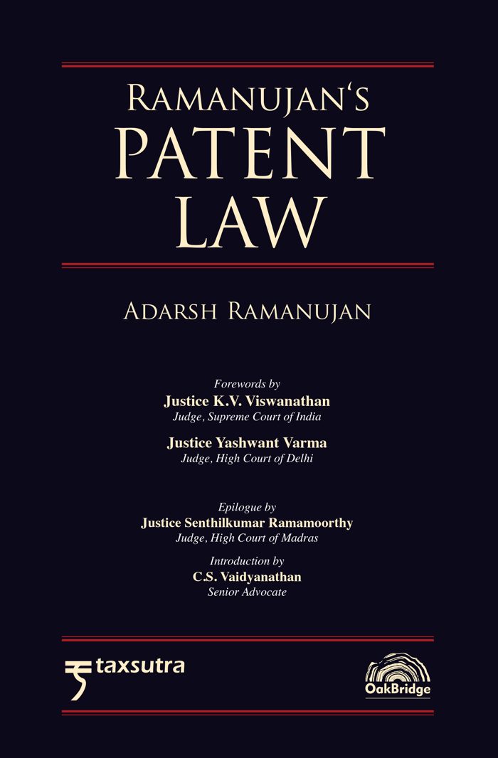 Ramanujan’s Patent Law — book cover, by Adarsh Ramanujan