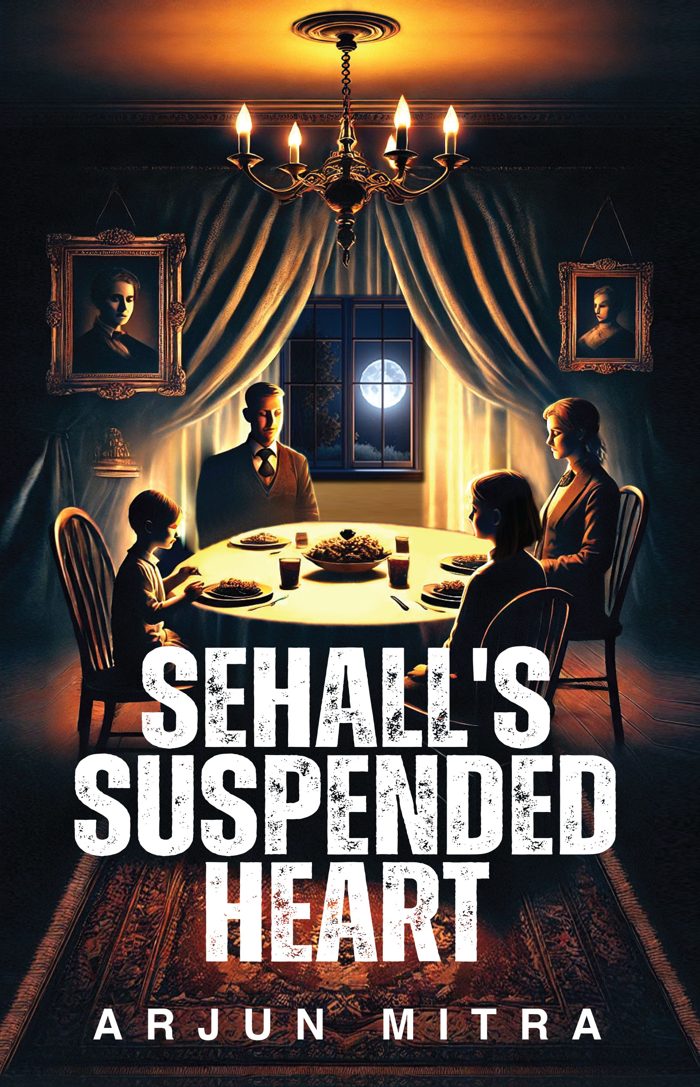 Sehall’s Suspended Heart — book cover, by Arjun Mitra