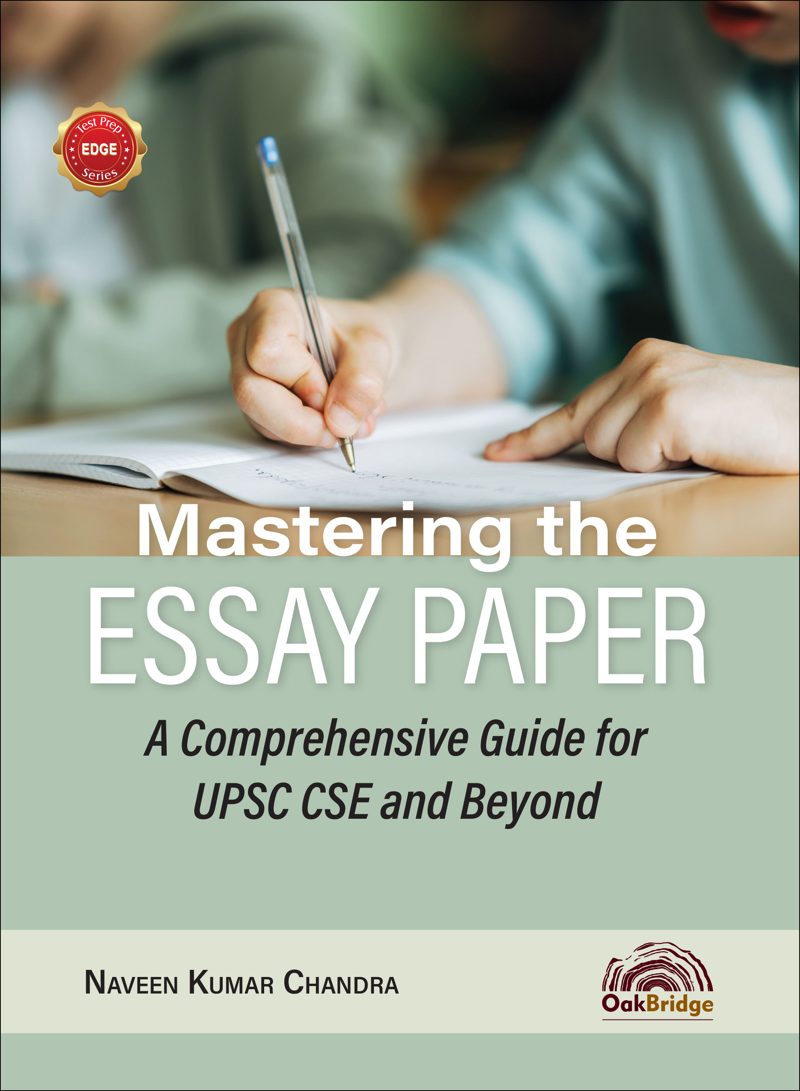 Mastering the Essay Paper — book cover, by Naveen Kumar Chandra