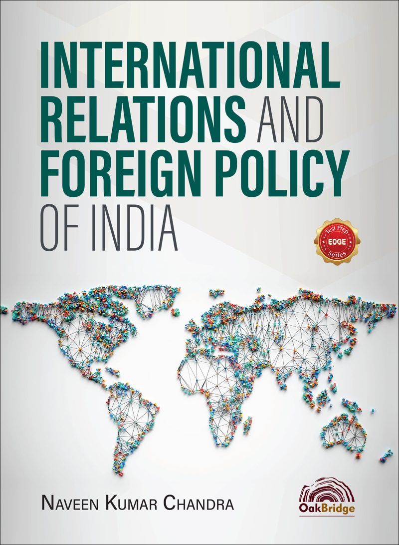 International Relations and Foreign Policy of India — book cover, by Naveen Kumar Chandra