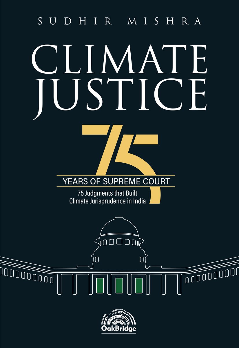 Climate Justice — book cover, by Sudhir Mishra