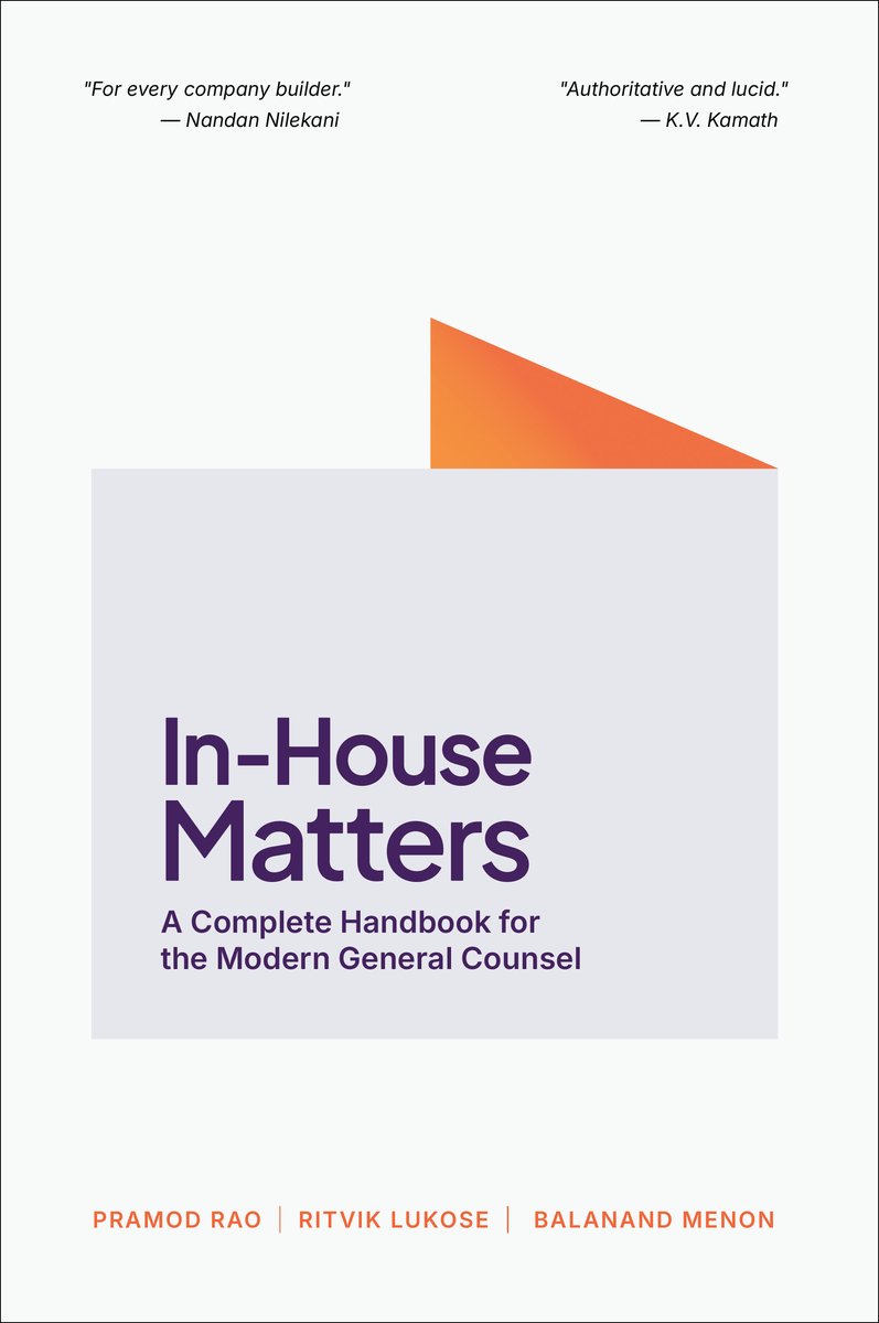 In-House Matters — book cover, by Pramod Rao, Ritvik Lukose & Balanand Menon