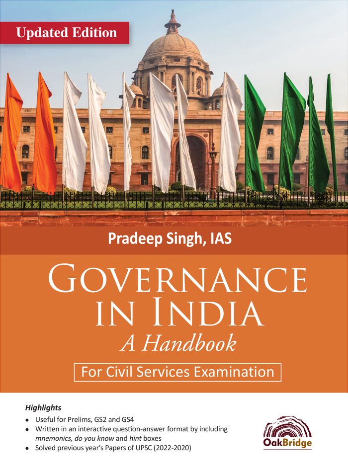 Governance in India — book cover, by Pradeep Singh