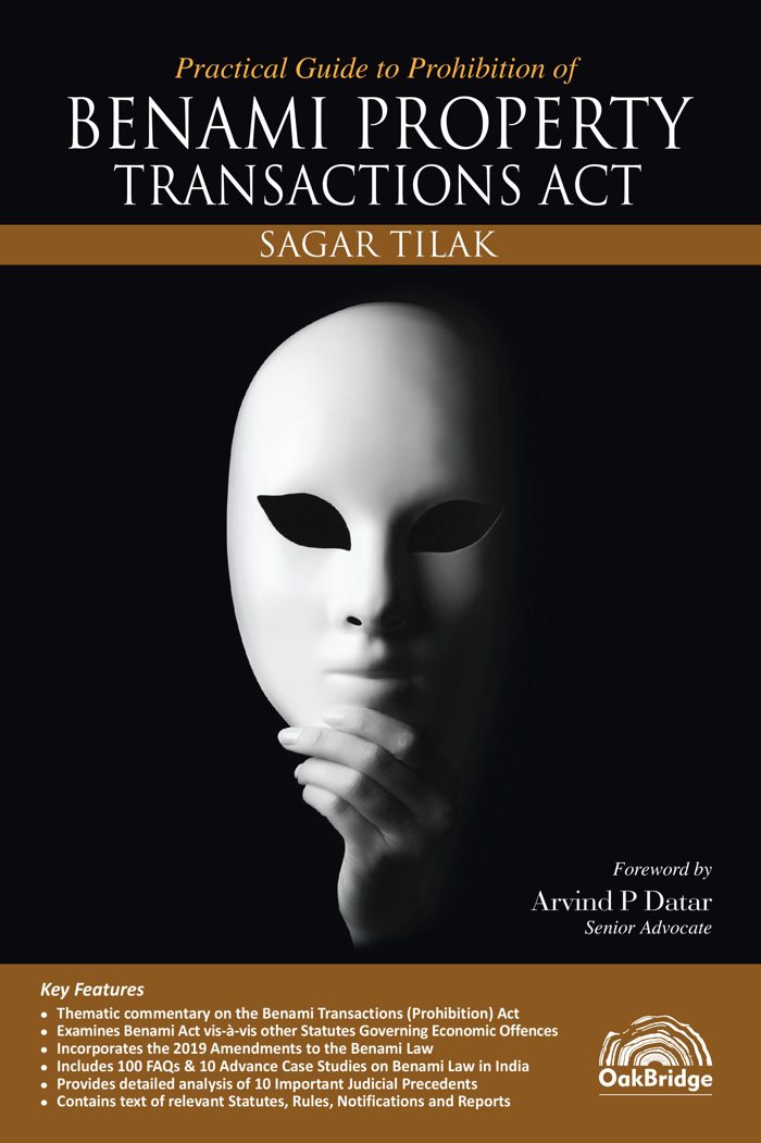 Practical Guide to Prohibition of Benami Property Transactions Act — book cover, by Sagar Tilak