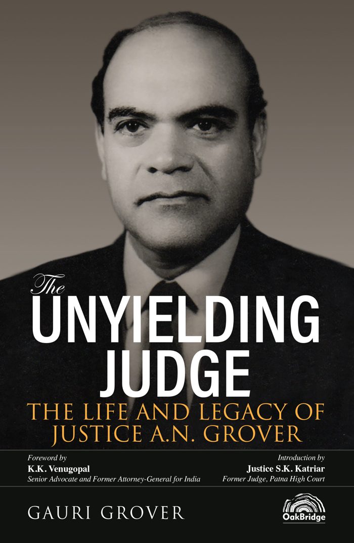 The Unyielding Judge — book cover, by Gauri Grover
