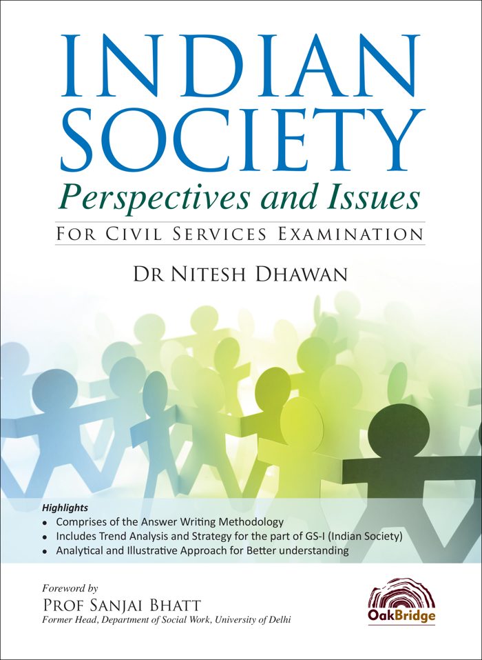 Indian Society: Perspectives and Issues — book cover, by Dr Nitesh Dhawan