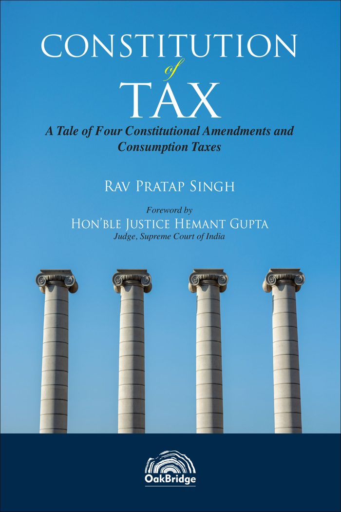 Constitution of Tax — book cover, by Rav Pratap Singh