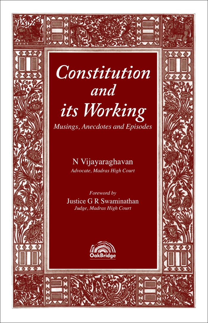 Constitution and its Working — book cover, by N Vijayaraghavan
